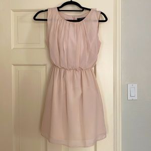 Forever 21 peach pink gathered waist dress S